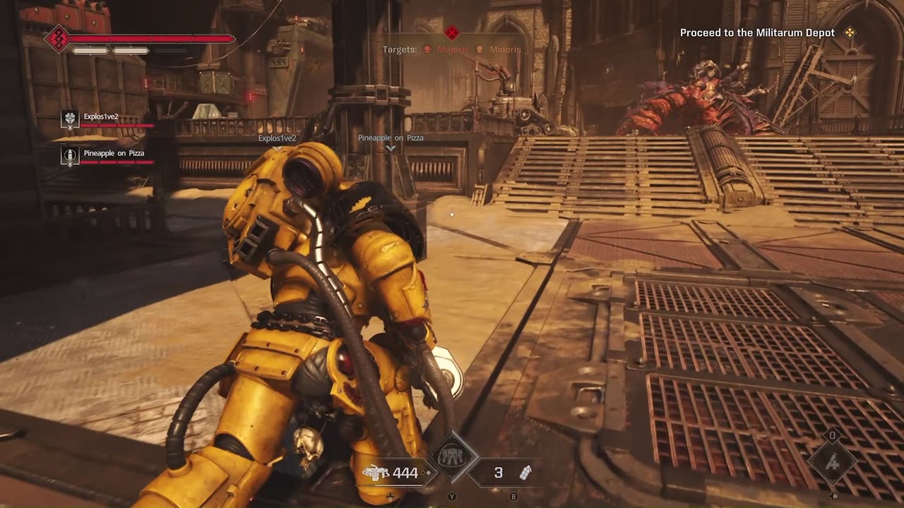 Space Marine 2 40K Imperial Fist Heavy intense gameplay