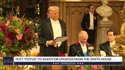 President Trump and the First Lady Participate in a State Banquet