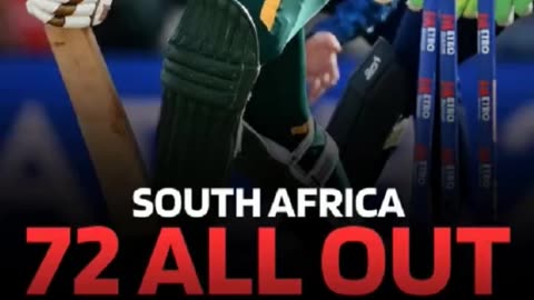 England beat South Africa by record margin of 342 runs. SA all out 72 runs. England 414/5