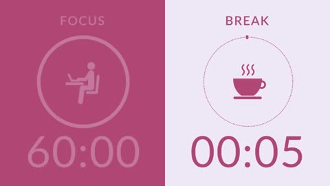 60/10 Pomodoro Timer with Pink Noise 🎧 Study with Me for Deep Focus & ADHD ✨