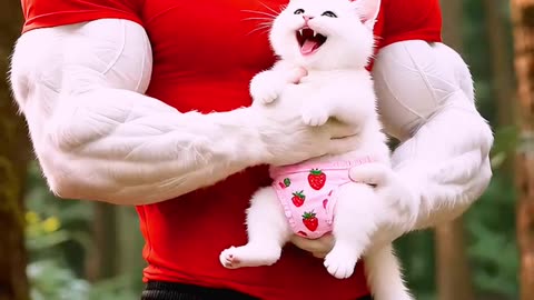 "😾 Father Cat Fights Danger to Save His Baby 🐱👶 – Heart-Touching Rescue!"