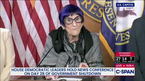 Sen. Purple Hair says President Trump is "illegally" "blocking SNAP funds from going out"