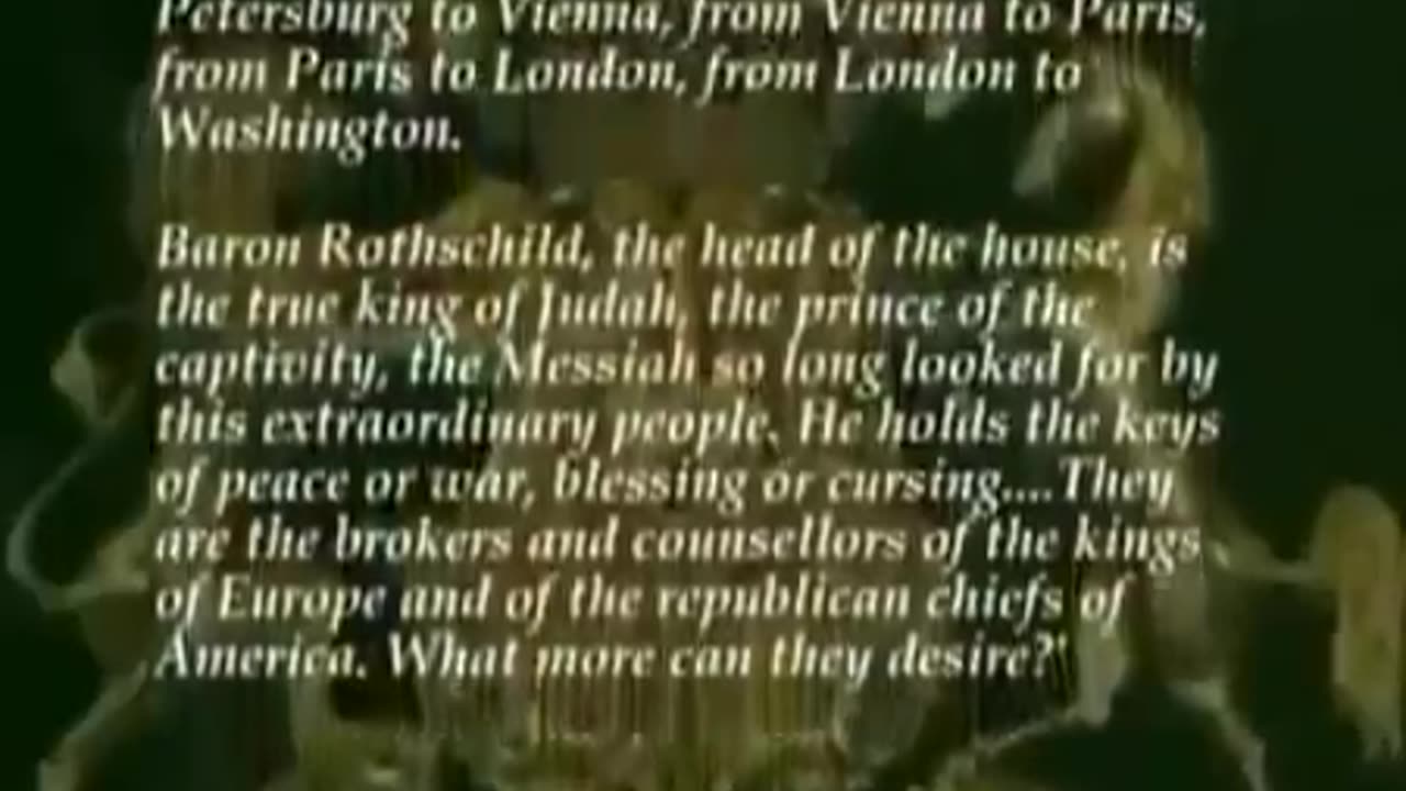 THE HOUSE OF ROTHSCHILD: MONEY'S PROPHET