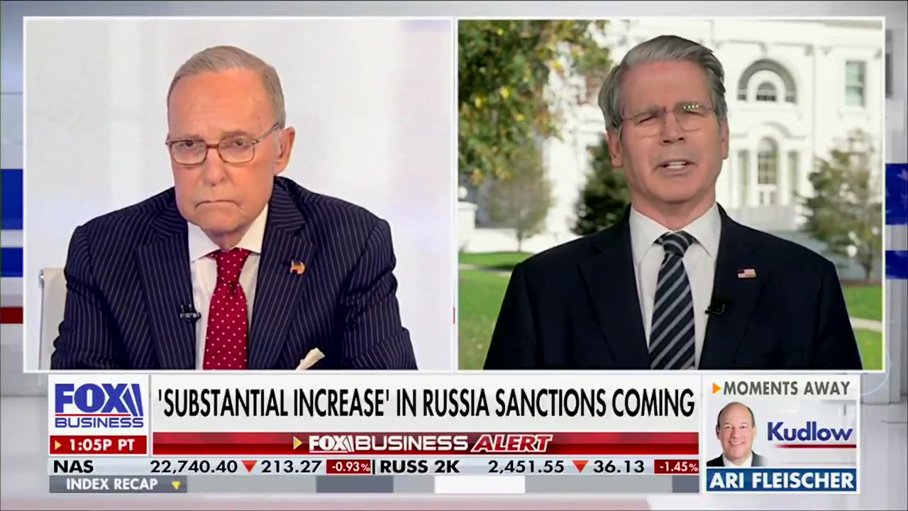 Sec Scott Bessent on soon to be announced sanctions against Russia