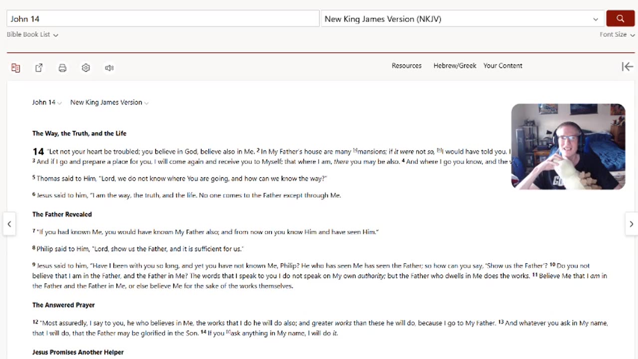 John 13 through 16 NKJV (Joshzilla89 Bible Reading)