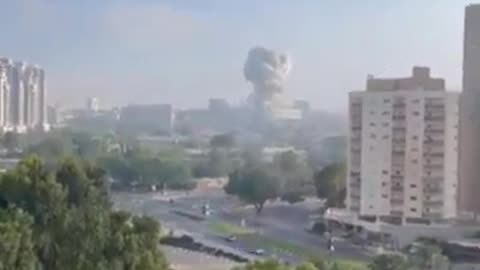New video shows the moment Iranian missile hits Soroka Hospital in Southern Israel,