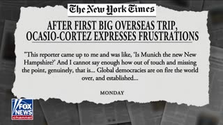 AOC stumbles through answers at Munich conference