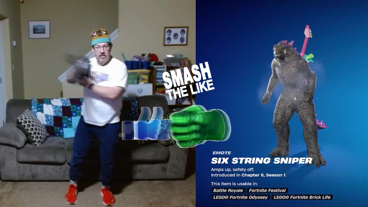 FFG Dance Fortnite Emotes Six String Sniper