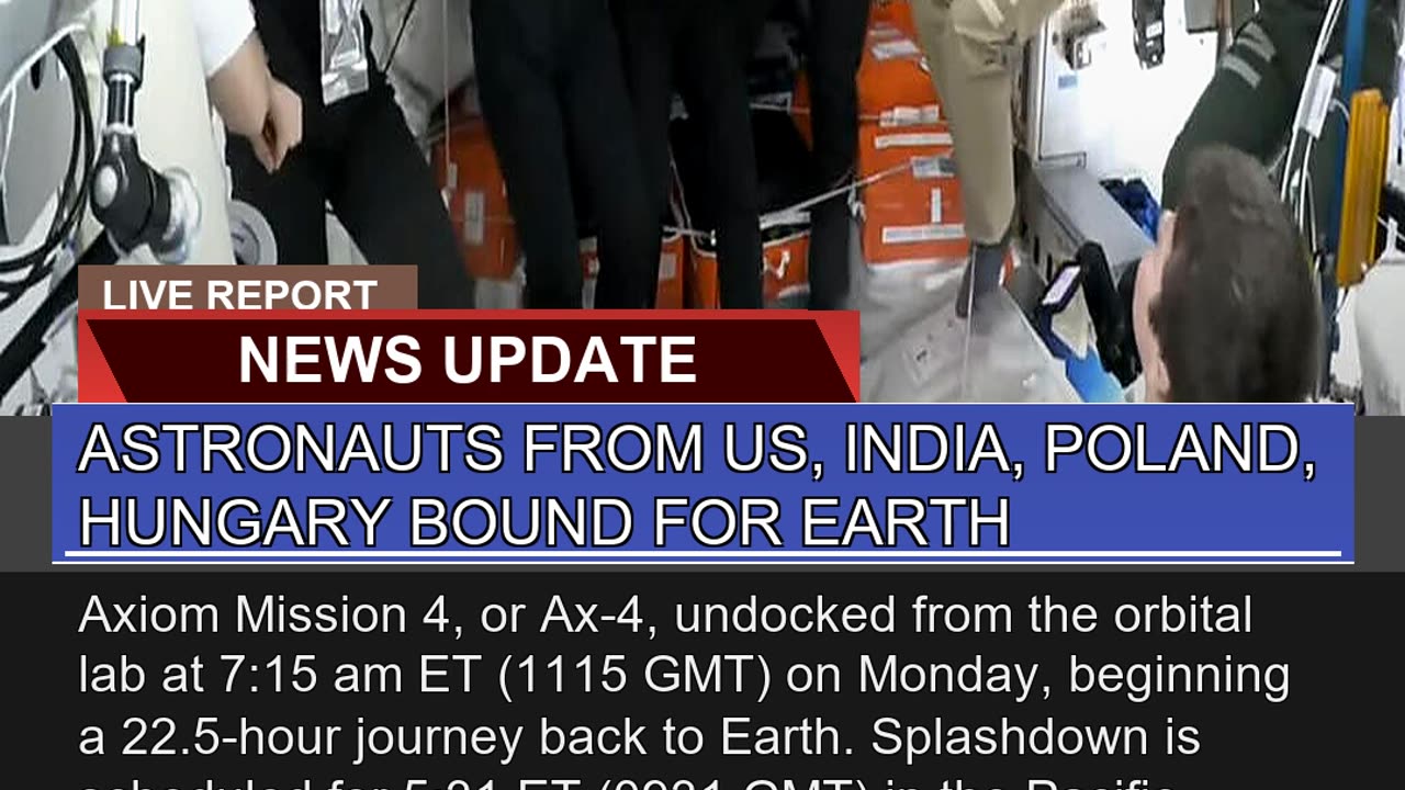 Astronauts From US India Poland Hungary Bound F