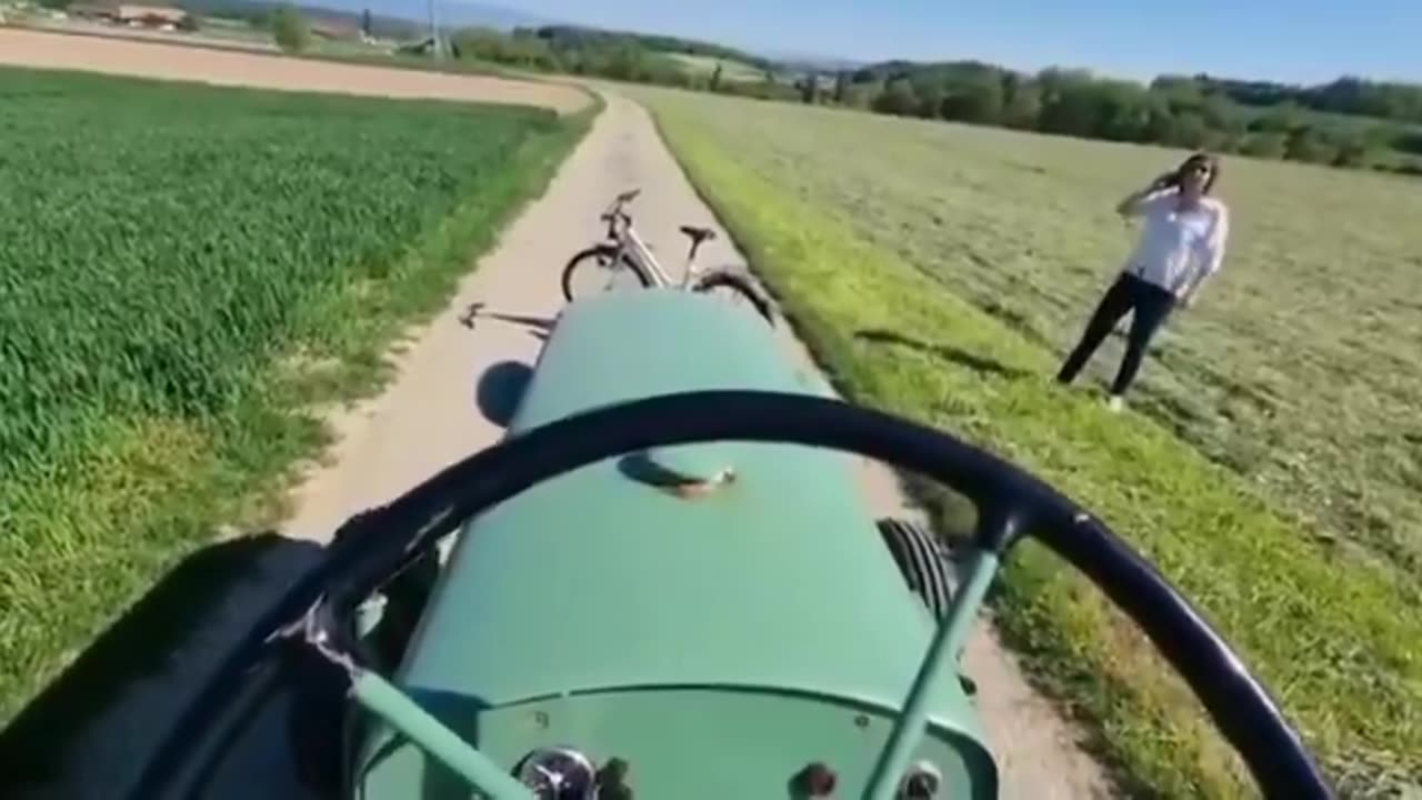 When you decide to be a Karen and block the farmer’s path.