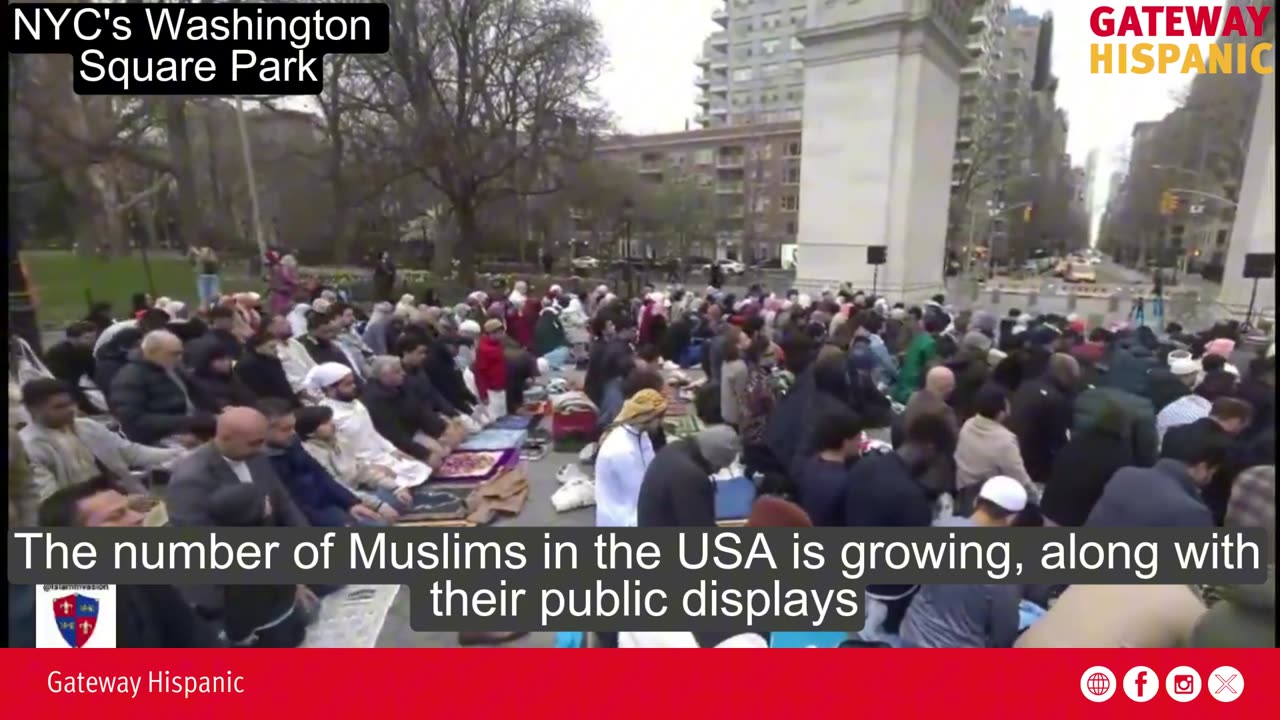 Muslims take to public prayer as a show of power