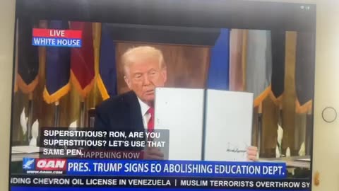 Derek Hunter President DJT participates in White House education EO