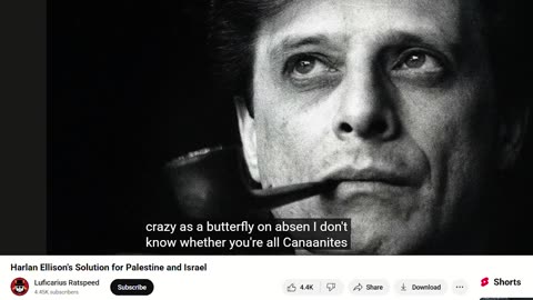 Harlan Ellison on how US celebrities get prodded on Israel-Palestine