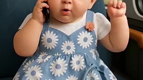 👶✨ “Baba’s Sweet Call to Mama – Pure Love!”
