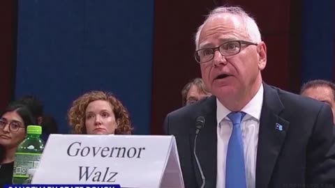 TIM WALZ TRIES TO EXPLAIN TAMPONS IN BOYS BATHROOMS TO COMEY PARODY