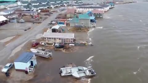 Typhoon Halong caused devastation in western Alaska, US
