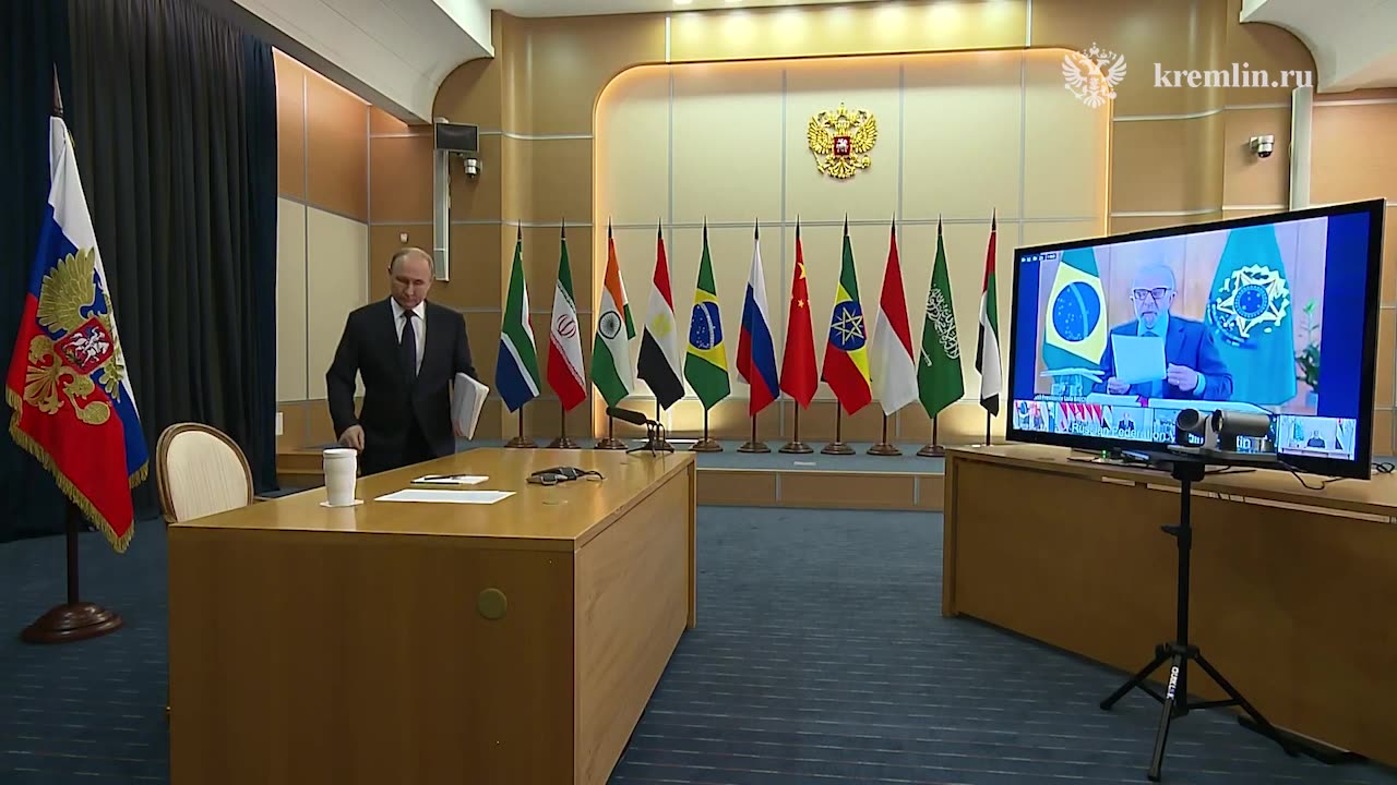 Vladimir Putin took part in an extraordinary meeting of BRICS,
