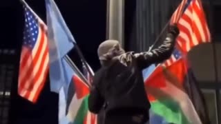 New York - American Flags Down