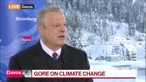 Al Gore, speaking from Davos: Once we get to Net Zero, "the temperatures will stop going up
