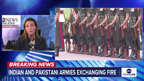 Indian and Pakistani army Exchanging fire