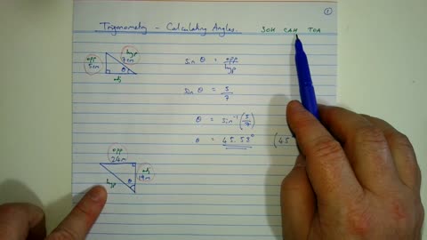 Trigonometry 02 - Calculating Angles