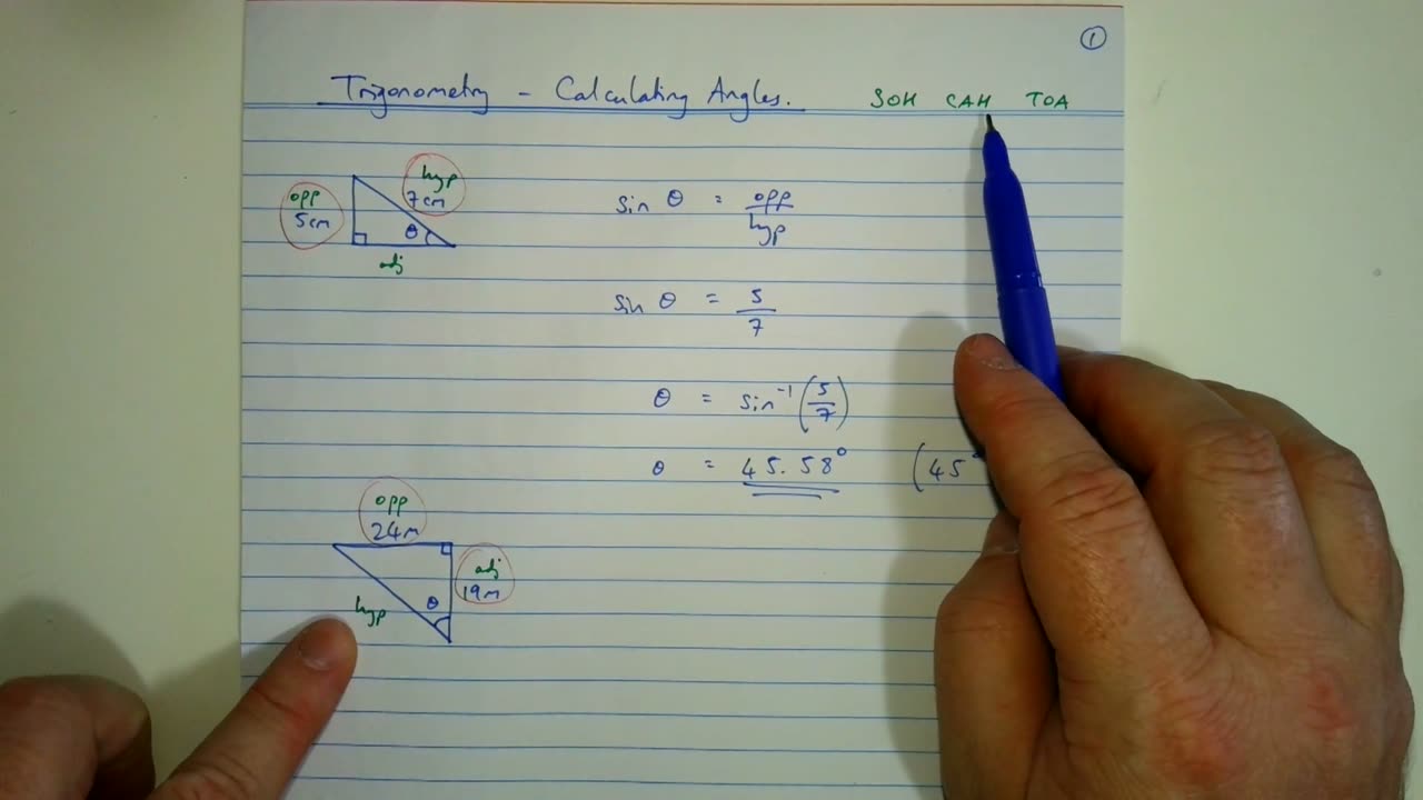 Trigonometry 02 - Calculating Angles