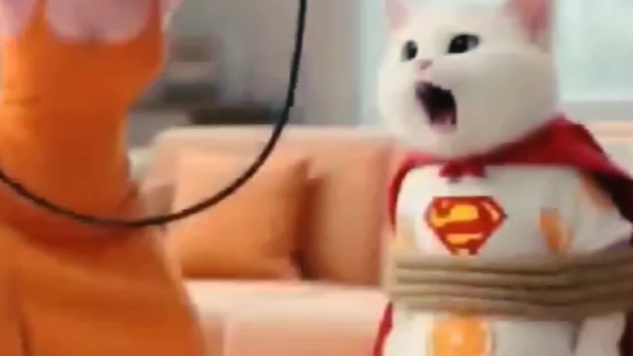 Mom Cat Punished Her Naughty Kitten.
