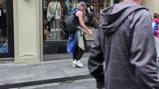 Protester defecates at Australian March