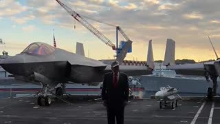 HOLY CRAP! President Trump just made an EPIC entrance aboard the USS George Washington in Japan