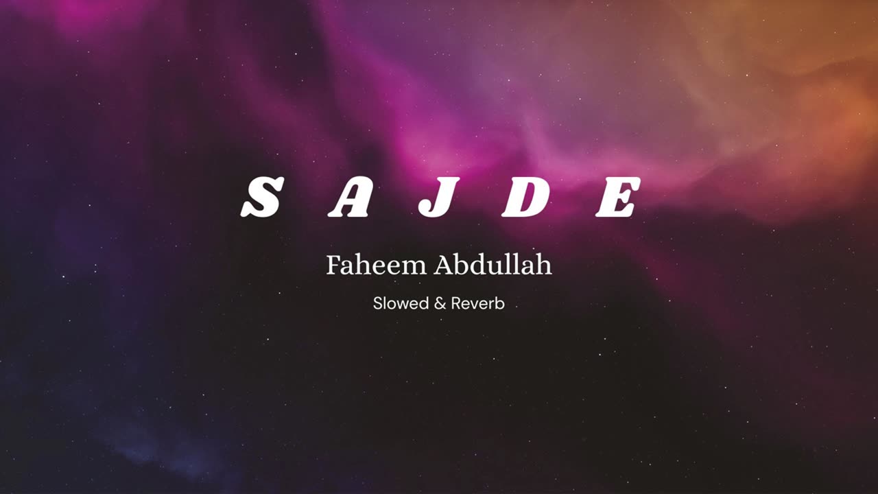 Sajde | Faheem Abdullah | Huzaif Nazar | Lofi Version - Subrato vibez
