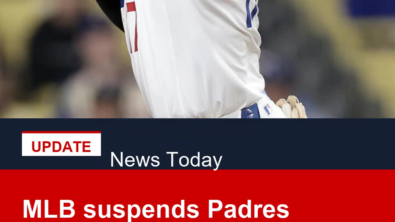 MLB suspends Padres pitcher three games for hitting Ohtani