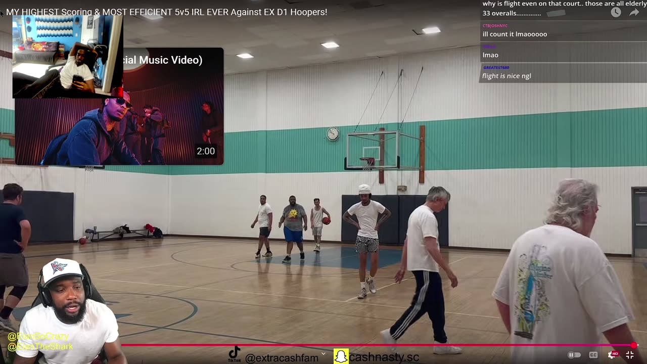 Reacting to FLIGHT PLAYED AGAINST SENIOR CITIZENS! HIGHEST SCORING 5v5 IRL Against EX D1 Hoopers!