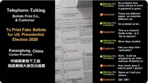 In December 2020 a Chinese Whistleblower Sent The Gateway Pundit Video, Photos of Alleged Chinese Counterfeit US Ballots