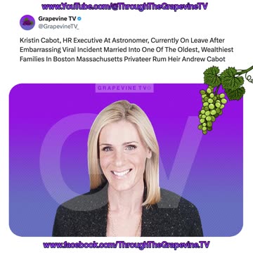 Kristin Cabot, Astronomer HR Exec, On Leave After Viral Incident; Married To Privateer Rum Heir.