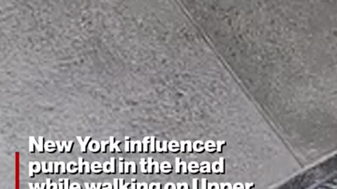 New York influencer punched in the head while walking on Upper East Side #shorts