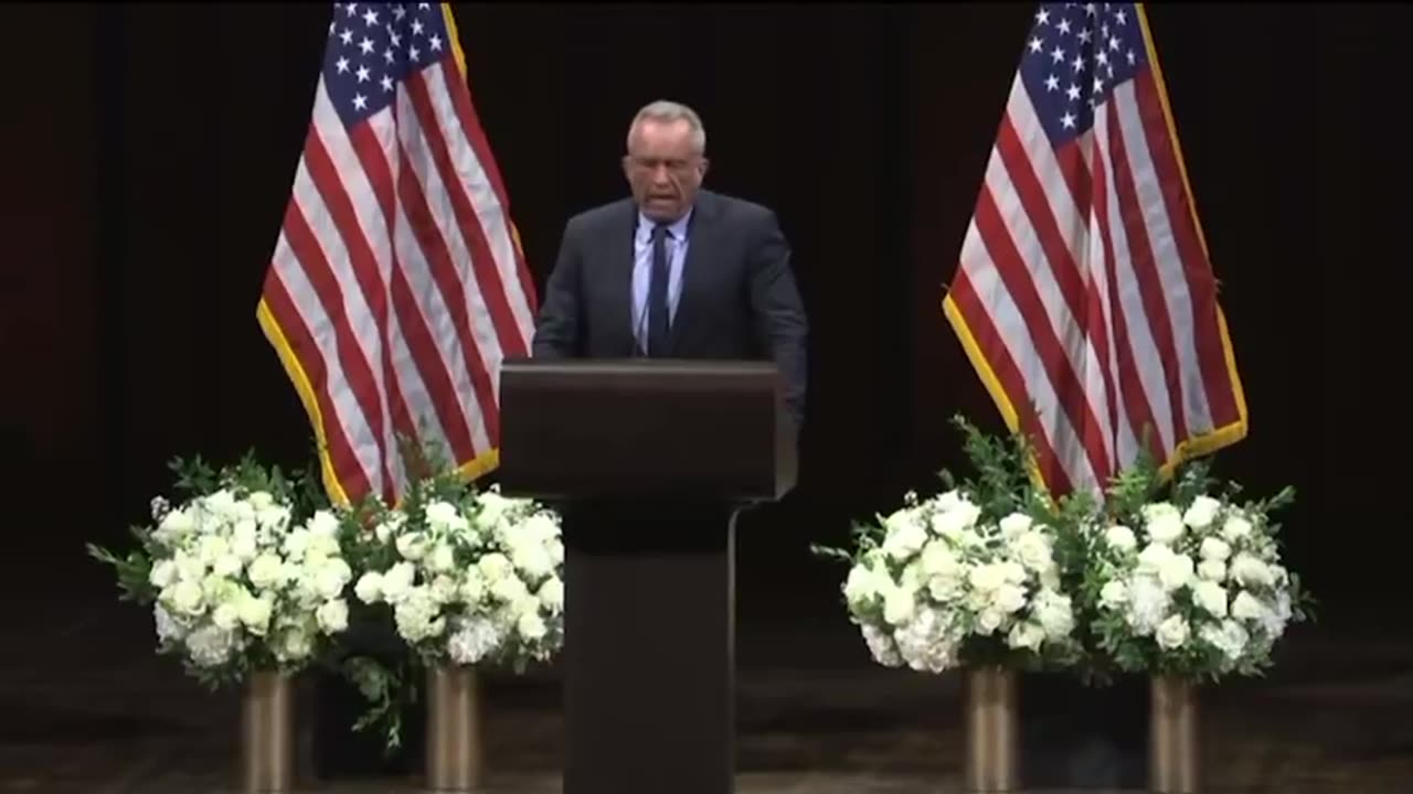RFK JR AT Charlie Kirk's tribute