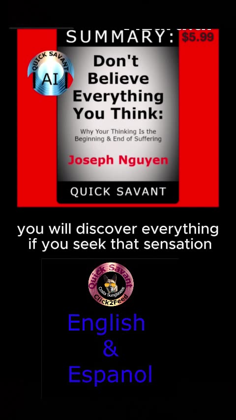 Free audiobook summary sample: Find peace Joseph Nguyens Dont Believe Everything You Think!