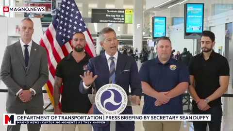 🇺🇸 Department of Transportation | Secretary Sean Duffy Press Briefing at LaGuardia Airport [LIVE]