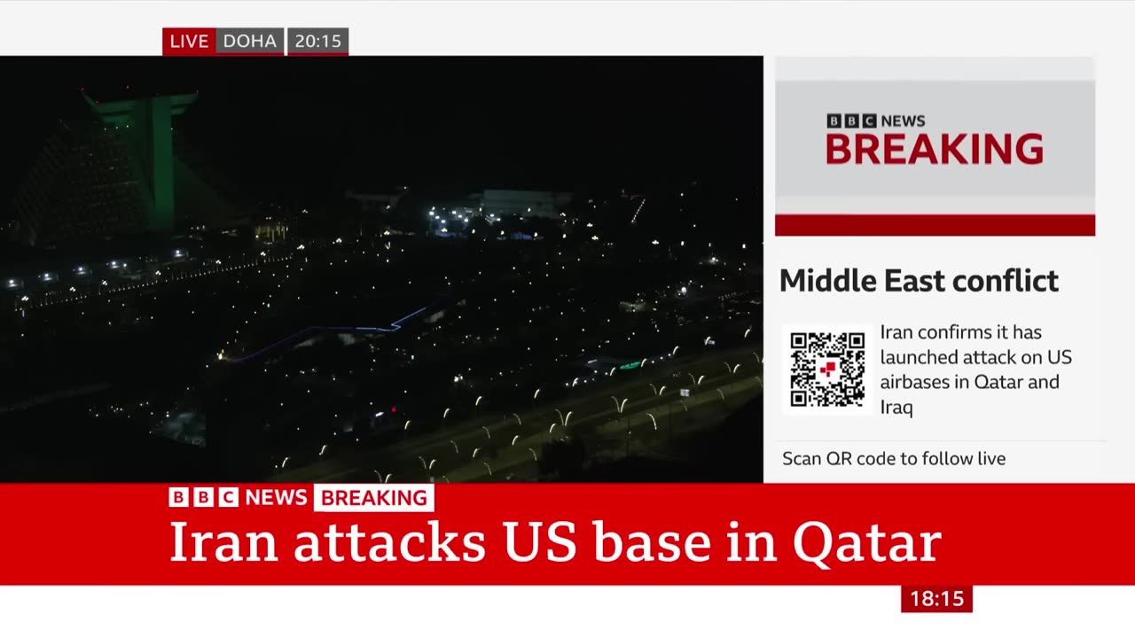 BREAKING: Iran Attacks US Base in Qatar!
