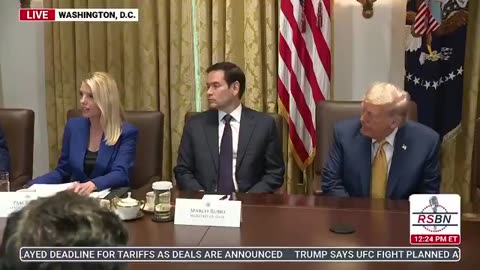 Trump Scolds Press Over Epstein Questions Bondi Lies Again