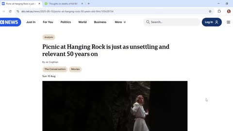 Does ABC story on Picnic at Hanging Rock have comms about Cabal's big figures being hung?