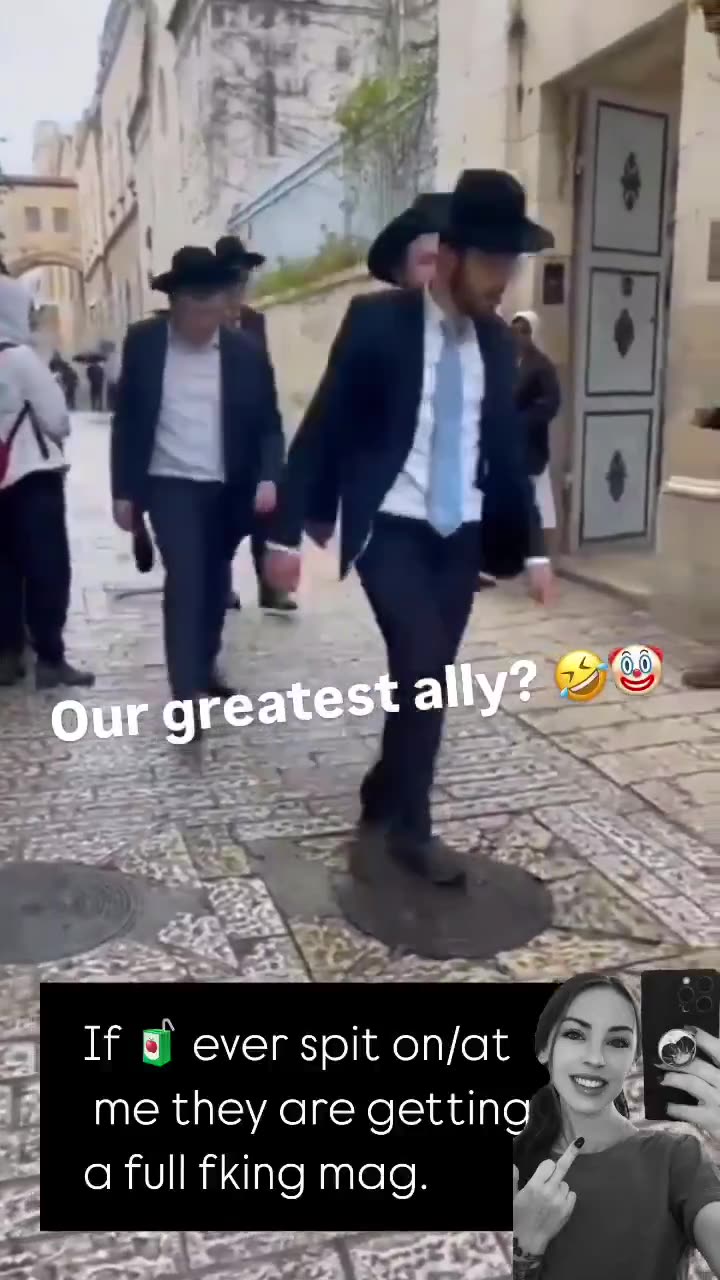 In Israel, when they see a priest, a crucifix or Christian.. they spit on them