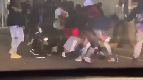 About 25 blacks vs 1 white. Imagine if the numbers were reversed, how many decades