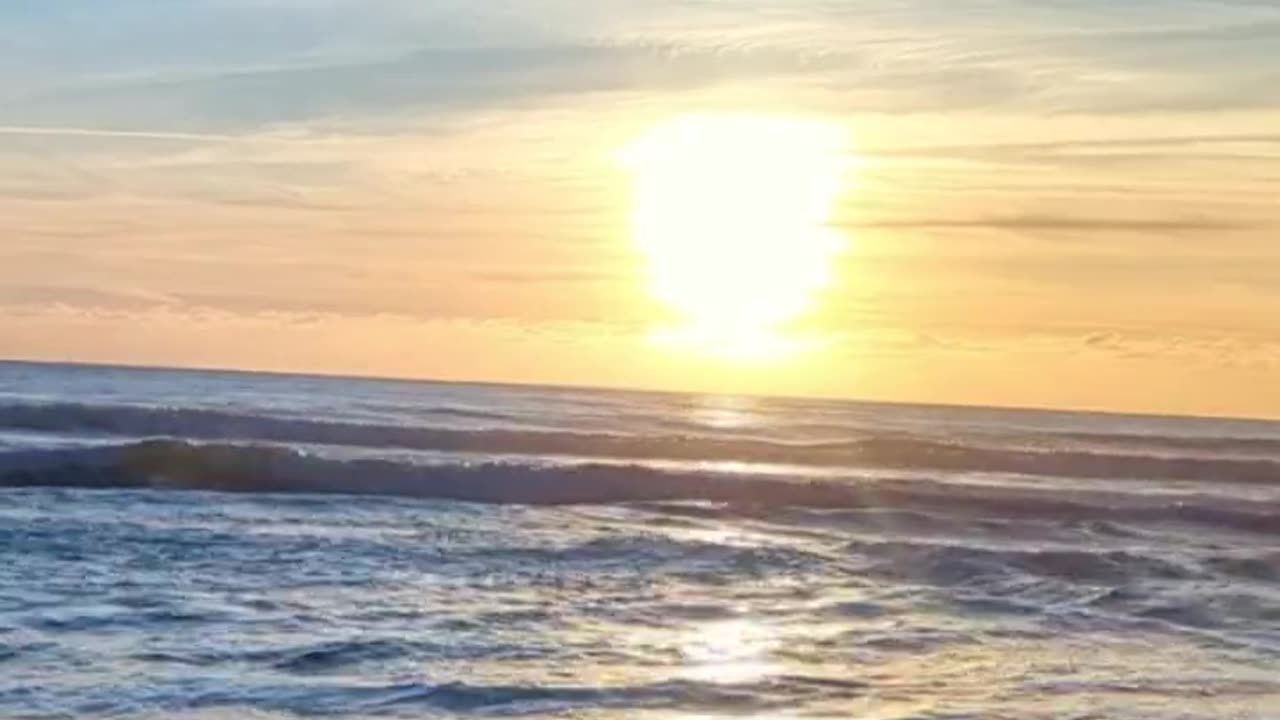 The Sun Sets before The Fog Bank Rolls