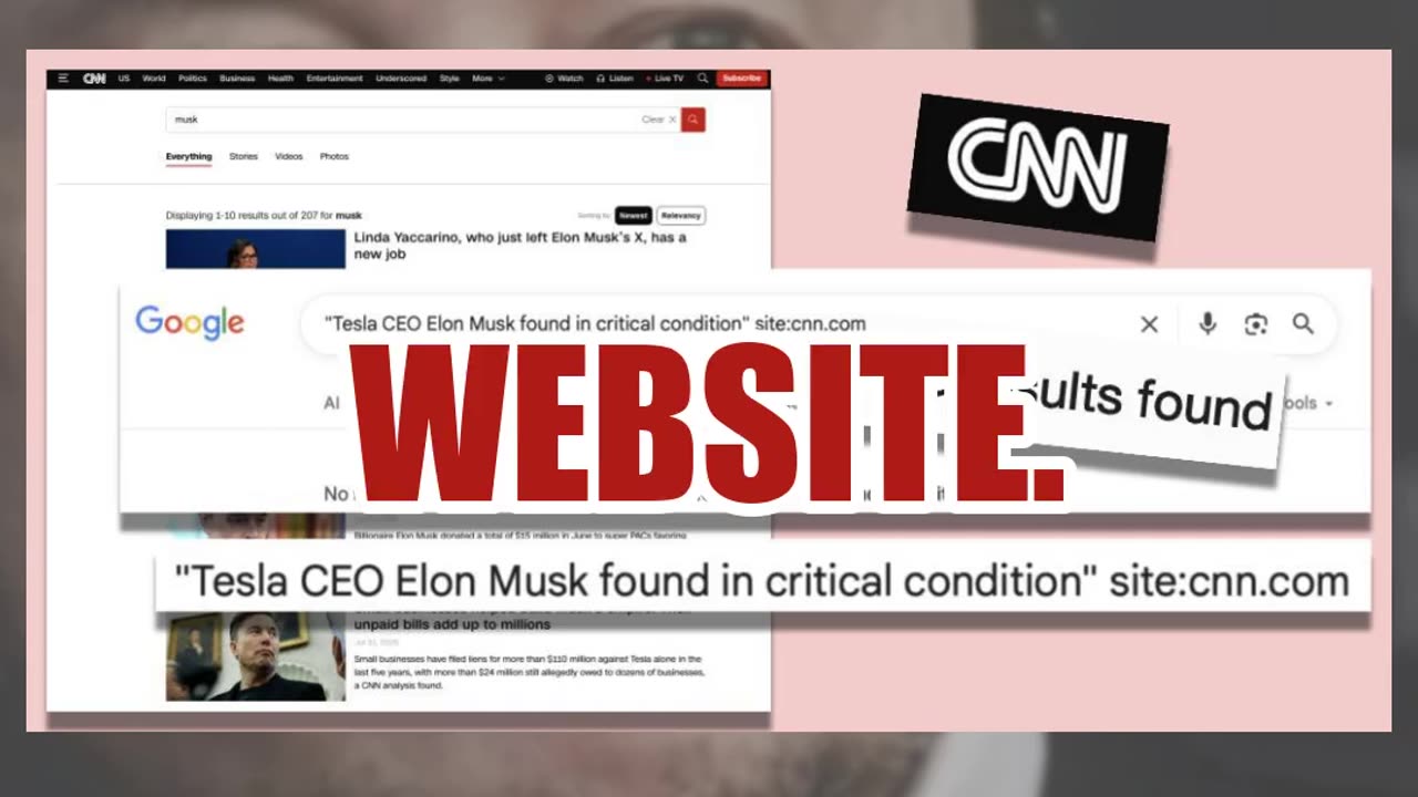 Fact Check: FAKE Screenshot About Musk Being In Critical Condition Did NOT Show Authentic CNN Report