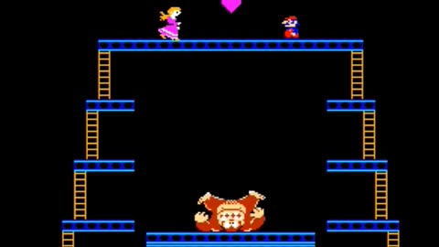 Donkey Kong NES - Pauline and Mario reunited