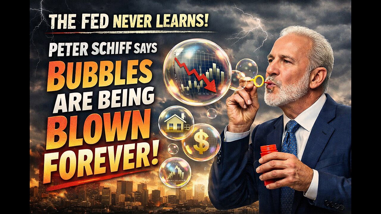 THE FED NEVER LEARNS! PETER SCHIFF SAYS BUBBLES ARE BEING BLOWN FOREVER