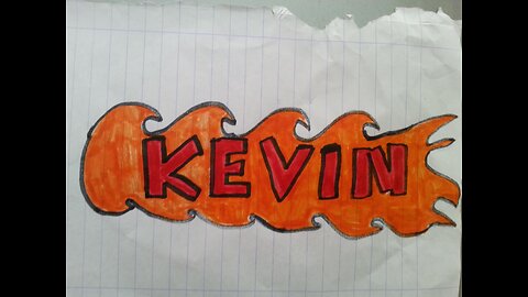 Graffiti made inside a designed flame