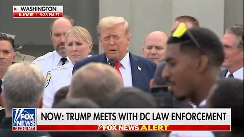 NOW: TRUMP MEETS WITH DC LAW ENFORCEMENT 