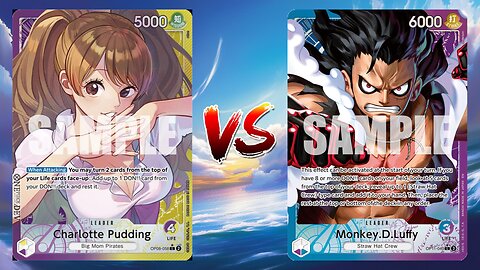 One Piece TCG Charlotte Pudding VS Blue Purple Luffy!!